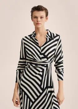 پیراهن میدی زنانه مشکی منگو