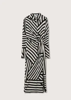 پیراهن میدی زنانه مشکی منگو