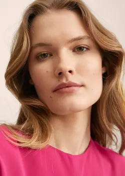 پیراهن میدی زنانه سرخابی منگو