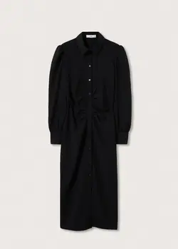 پیراهن میدی زنانه مشکی منگو