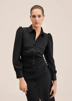 پیراهن میدی زنانه مشکی منگو