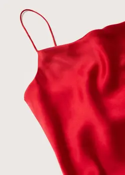 پیراهن میدی زنانه قرمز منگو