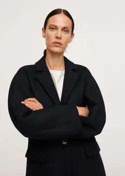 پالتو زنانه آبی منگو