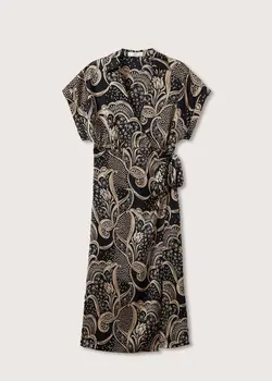 پیراهن میدی زنانه مشکی منگو