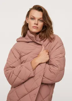 پالتو زنانه صورتی منگو