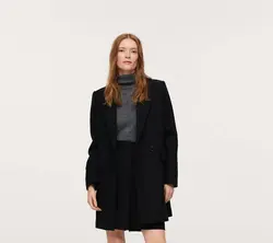 پالتو زنانه مشکی منگو