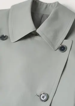 پالتو زنانه سبز منگو