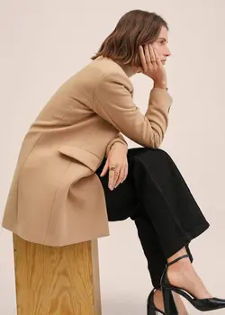 پالتو زنانه بژ منگو