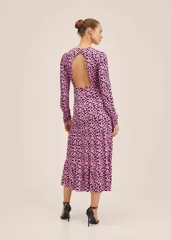 پیراهن میدی زنانه مشکی منگو