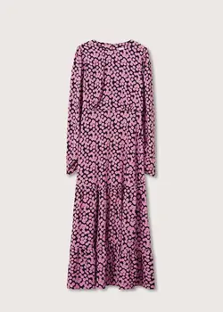 پیراهن میدی زنانه مشکی منگو