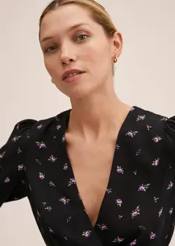 پیراهن میدی زنانه مشکی منگو