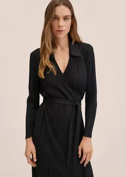 پیراهن میدی زنانه مشکی منگو