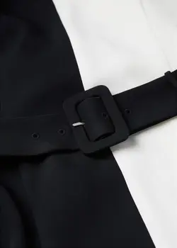 پیراهن میدی زنانه مشکی منگو