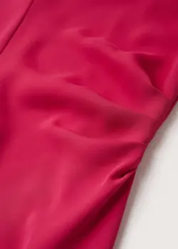 پیراهن میدی زنانه سرخابی منگو