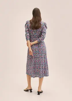 پیراهن میدی زنانه صورتی منگو