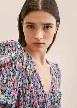 پیراهن میدی زنانه صورتی منگو