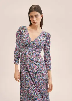 پیراهن میدی زنانه صورتی منگو