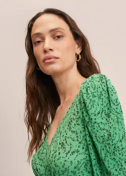 پیراهن میدی زنانه سبز منگو