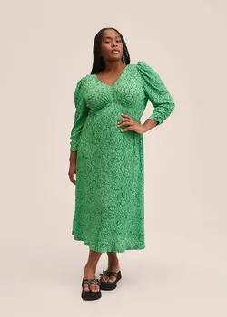 پیراهن میدی زنانه سبز منگو