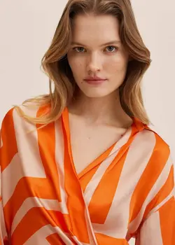 پیراهن میدی زنانه بژ منگو