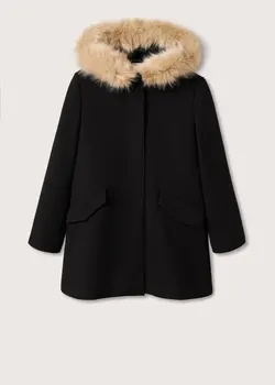 پالتو زنانه مشکی منگو