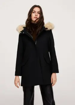 پالتو زنانه مشکی منگو