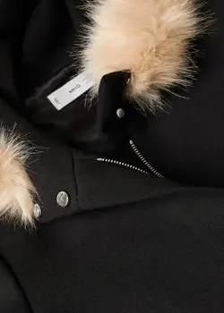 پالتو زنانه مشکی منگو