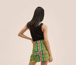 دامن زنانه سبز منگو