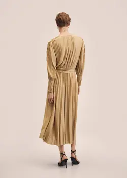 پیراهن بلند زنانه زرد منگو