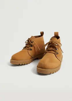 نیم بوت پسرانه خردلی منگو