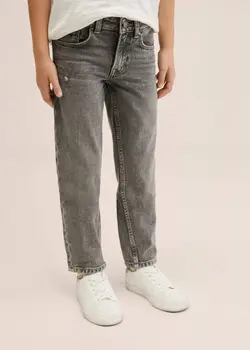 شلوار جین جذب پسرانه جین خاکستری منگو