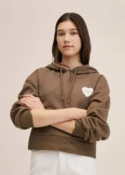 هودی دخترانه قهوه ای منگو