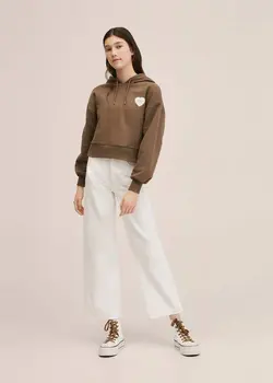 هودی دخترانه قهوه ای منگو