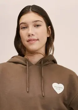 هودی دخترانه قهوه ای منگو