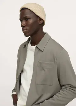 کلاه بافت مردانه سفید تیره منگو