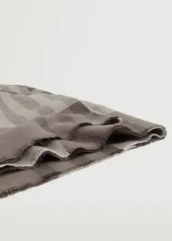 شال گردن مردانه خاکستری منگو