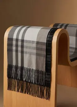 شال گردن مردانه خاکستری منگو