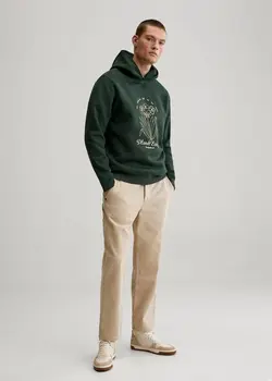 هودی مردانه سبز تیره منگو