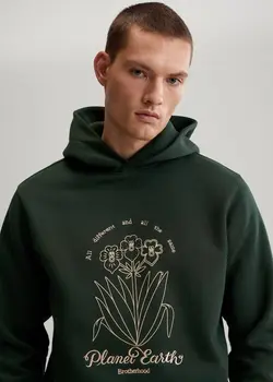 هودی مردانه سبز تیره منگو