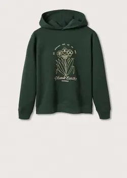 هودی مردانه سبز تیره منگو