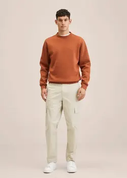 شلوار پارچه ای |کتان مردانه بژ منگو