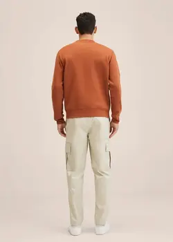 شلوار پارچه ای |کتان مردانه بژ منگو