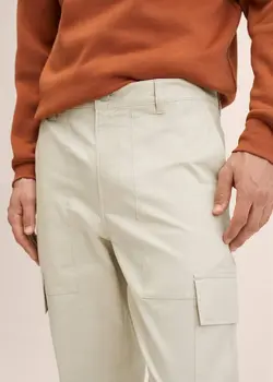 شلوار پارچه ای |کتان مردانه بژ منگو