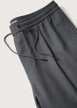 شلوار پارچه ای |کتان مردانه خاکستری منگو