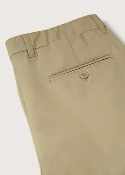 شلوار پارچه ای |کتان مردانه بژ منگو