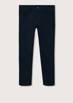 شلوار پارچه ای |کتان مردانه سرمه ای منگو