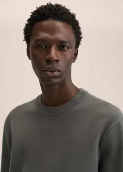 پلیور مردانه خاکستری منگو