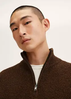 پلیور مردانه قهوه ای منگو