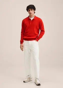 پلیور مردانه قرمز منگو