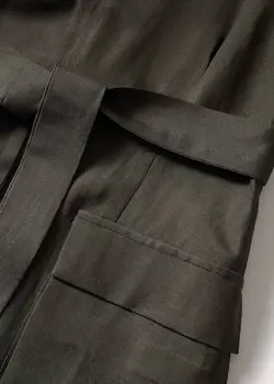 پیراهن بلند زنانه خاکی منگو